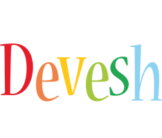 Devesh birthday logo