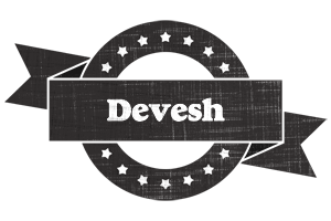 Devesh grunge logo