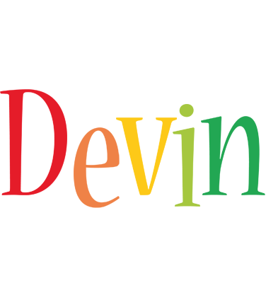 Devin birthday logo