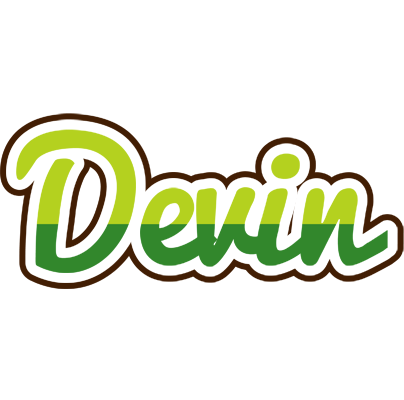 Devin golfing logo