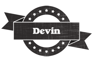 Devin grunge logo