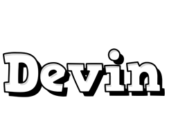 Devin snowing logo