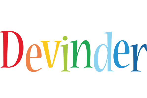 Devinder birthday logo