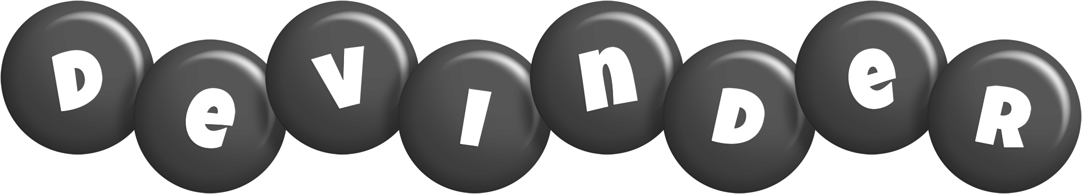 Devinder candy-black logo
