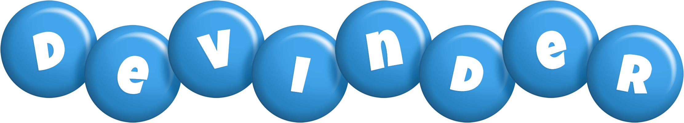 Devinder candy-blue logo