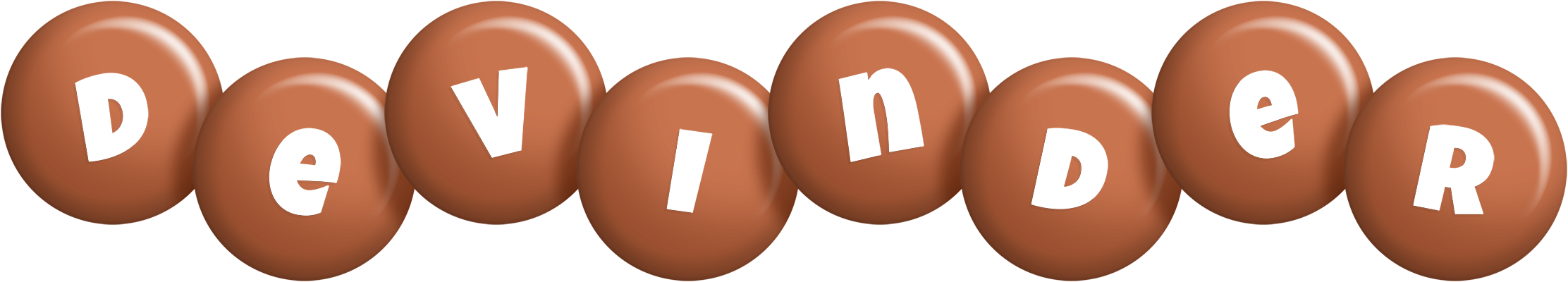 Devinder candy-brown logo