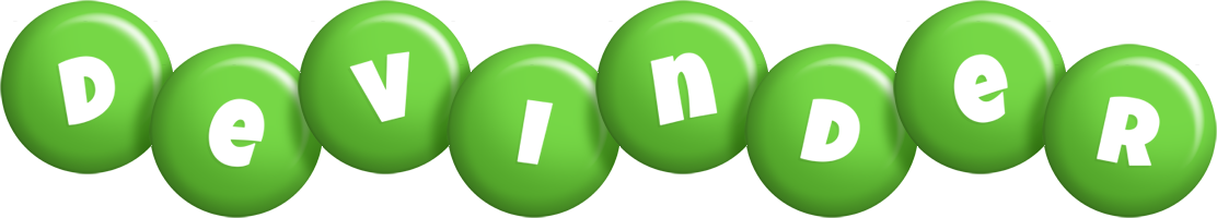 Devinder candy-green logo