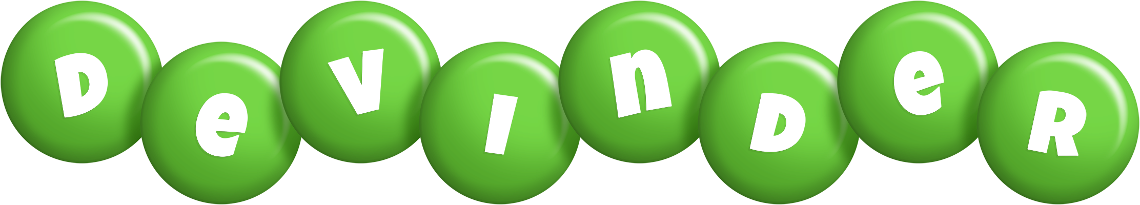 Devinder candy-green logo