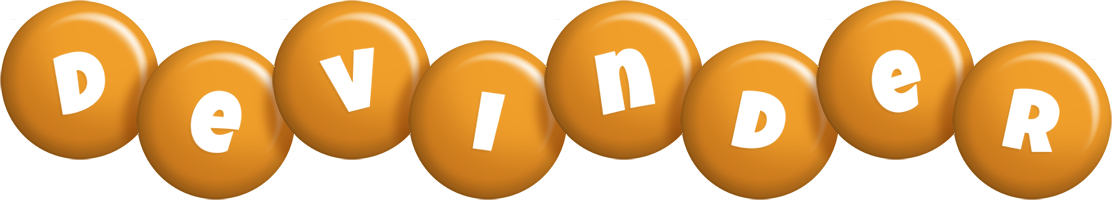 Devinder candy-orange logo