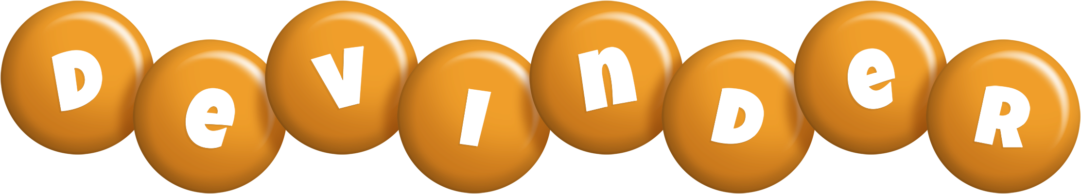 Devinder candy-orange logo