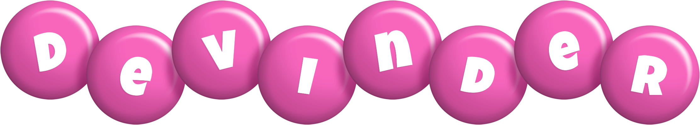 Devinder candy-pink logo