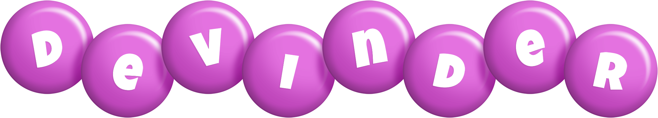 Devinder candy-purple logo