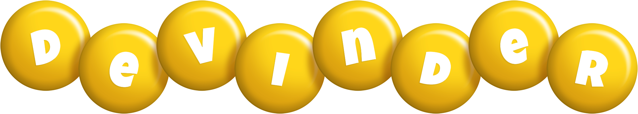 Devinder candy-yellow logo