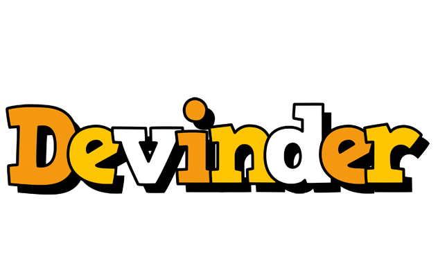 Devinder cartoon logo