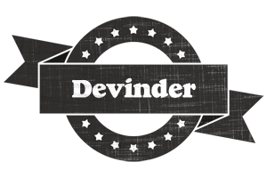 Devinder grunge logo