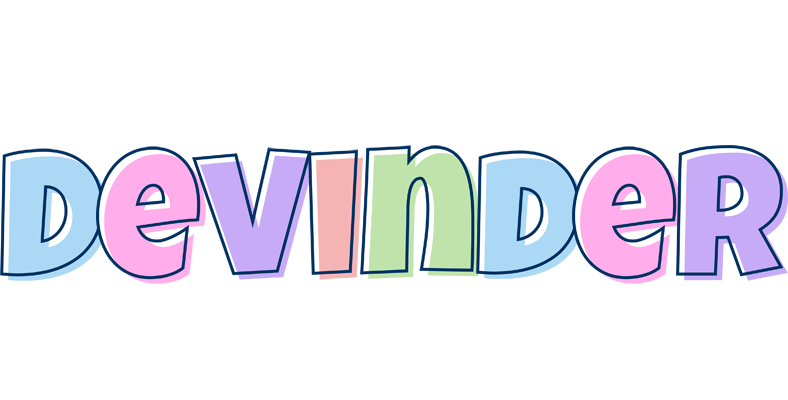 Devinder pastel logo