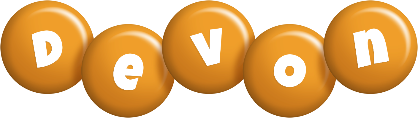Devon candy-orange logo