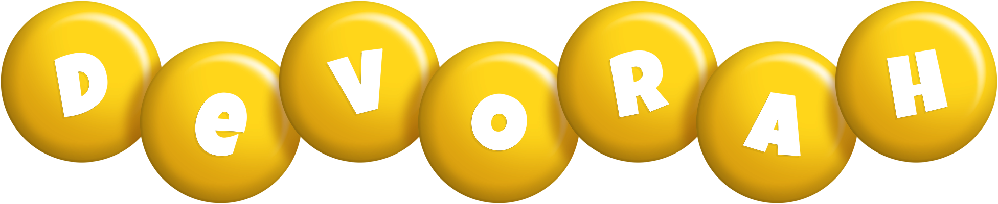 Devorah candy-yellow logo