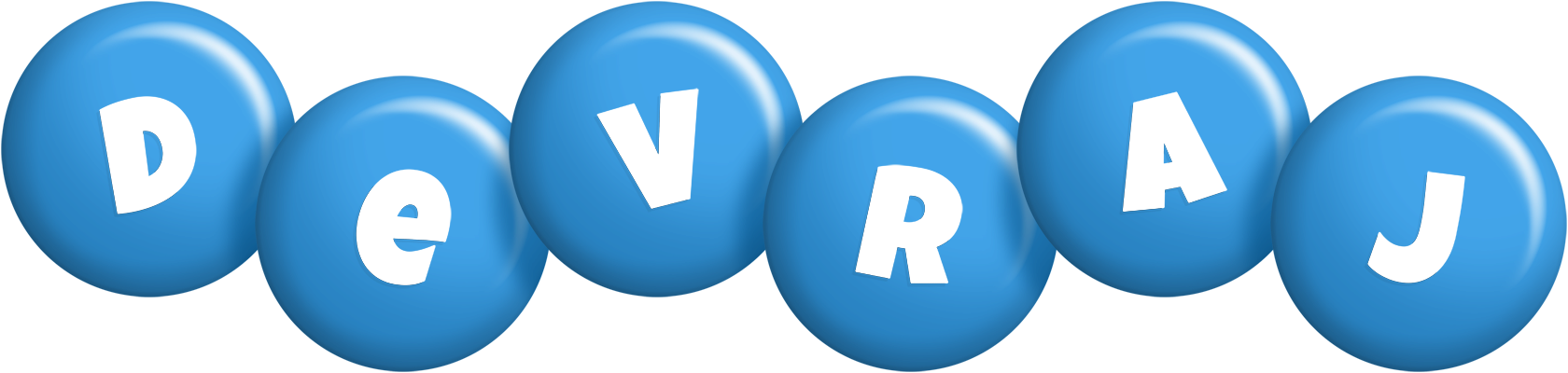 Devraj candy-blue logo