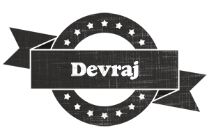 Devraj grunge logo