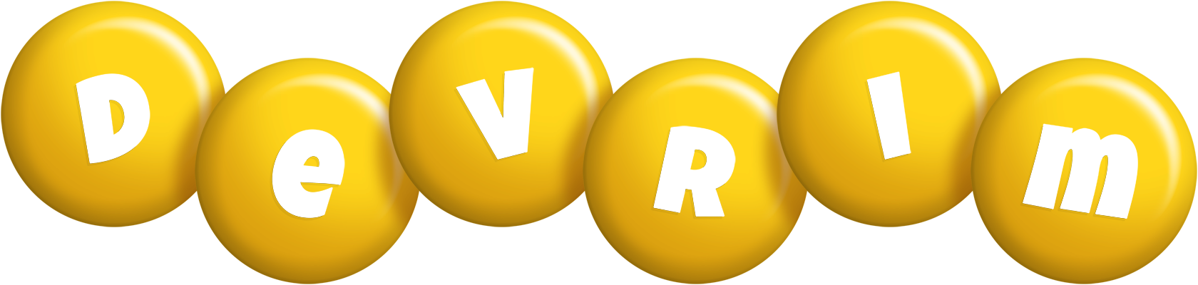 Devrim candy-yellow logo