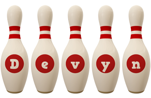 Devyn bowling-pin logo