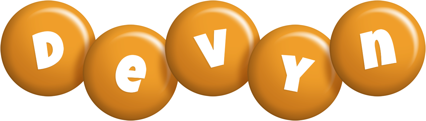 Devyn candy-orange logo