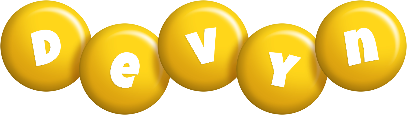 Devyn candy-yellow logo