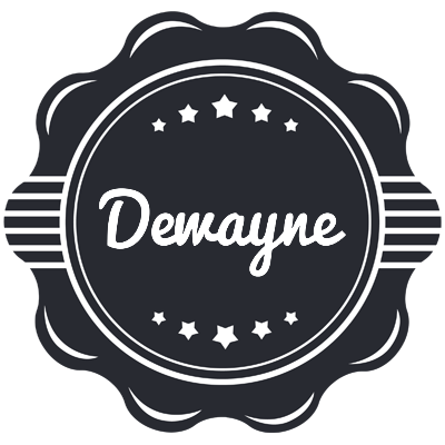 Dewayne badge logo