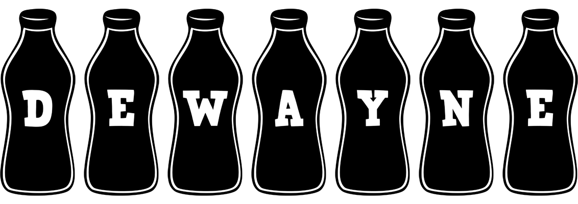 Dewayne bottle logo