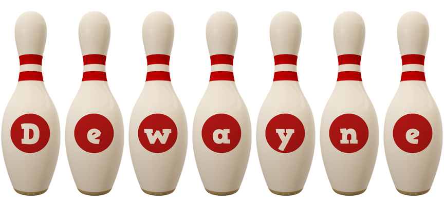 Dewayne bowling-pin logo