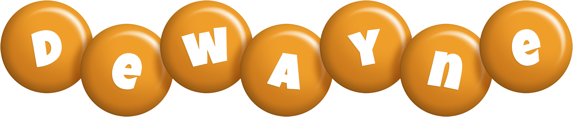 Dewayne candy-orange logo