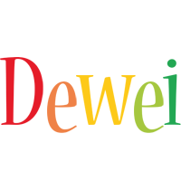 Dewei birthday logo