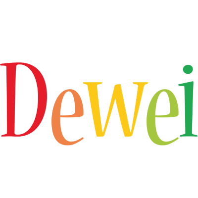 Dewei birthday logo