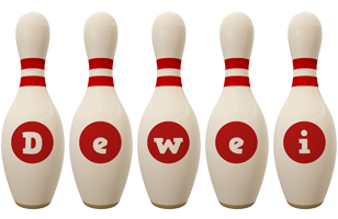 Dewei bowling-pin logo