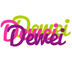 Dewei flowers logo