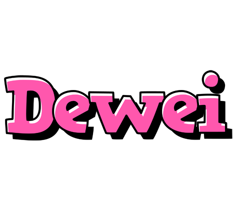 Dewei girlish logo