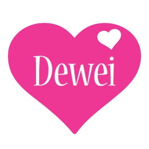 Dewei love-heart logo