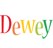 Dewey birthday logo