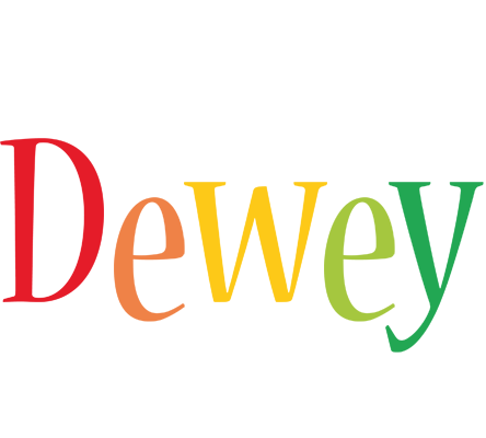 Dewey birthday logo