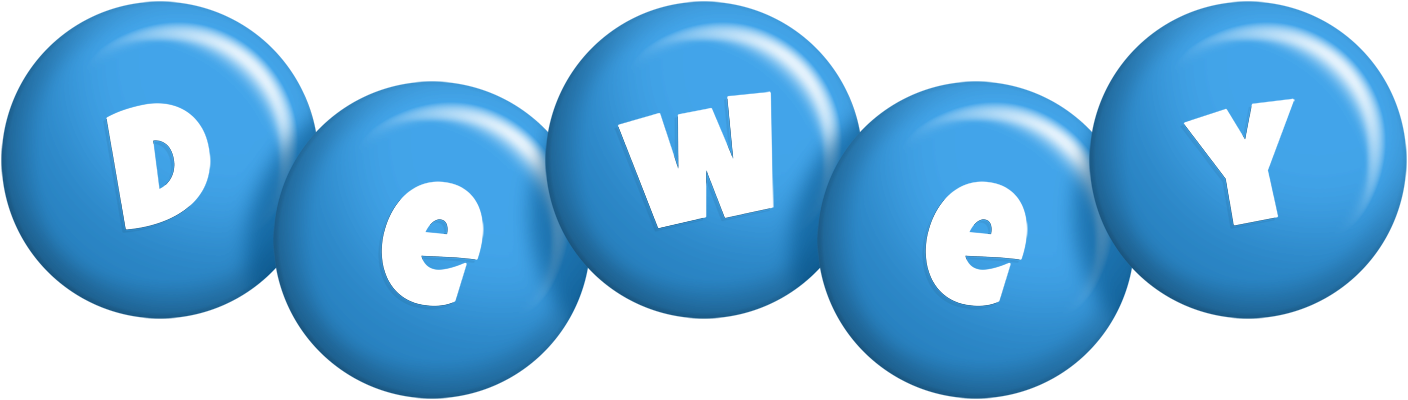 Dewey candy-blue logo