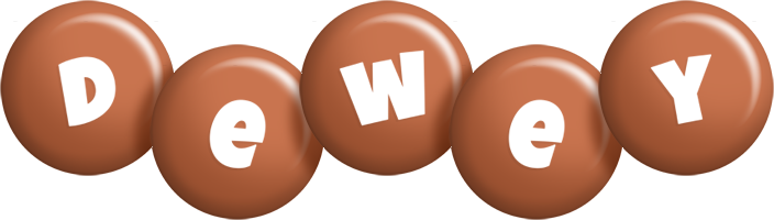 Dewey candy-brown logo