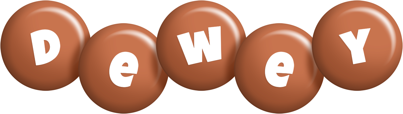 Dewey candy-brown logo