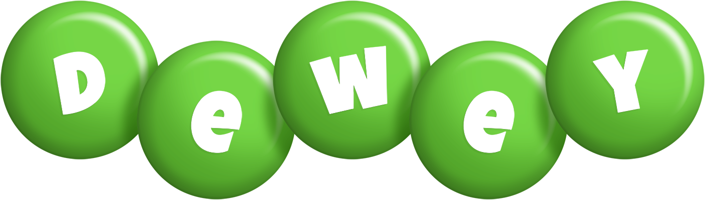 Dewey candy-green logo