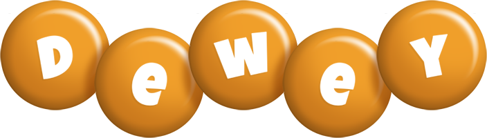 Dewey candy-orange logo