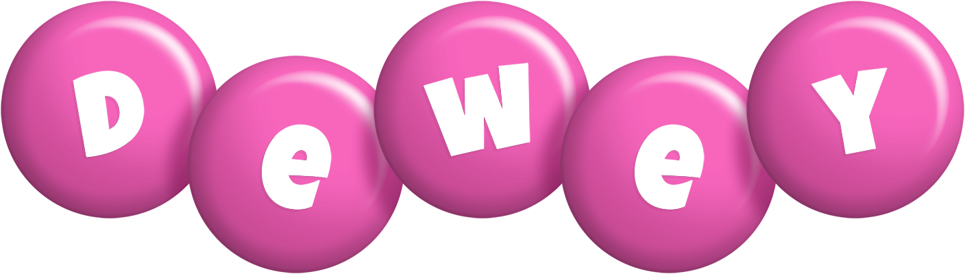 Dewey candy-pink logo
