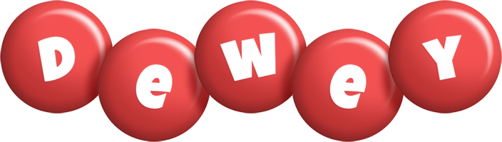 Dewey candy-red logo