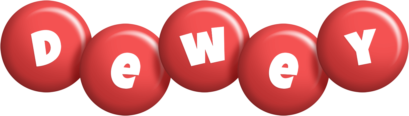 Dewey candy-red logo