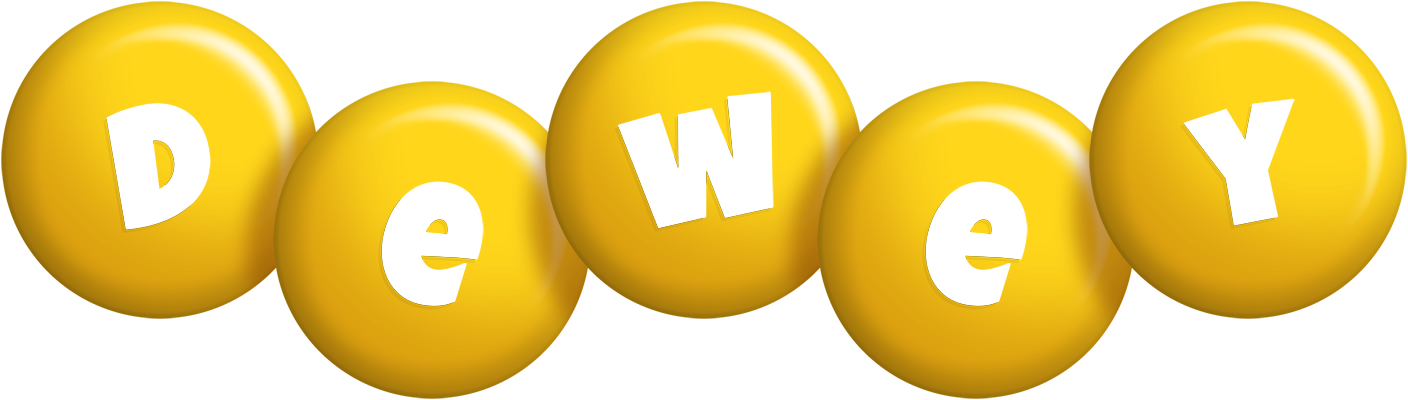 Dewey candy-yellow logo