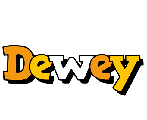 Dewey cartoon logo